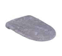 YWJLQH Housse de Siège de Toilette Légère, Coussin de Protection pour Abattant de Toilette, Tapis de Protection pour Hôtel, Maison, Café, Ferme, Gris Clair