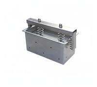 YWJLQH Moule à Viande Presse Boîte à Formage Contenant Presseur Formeur Alimentaire en Acier Inoxydable pour la Création Blocs, Boîte À Viande À Fond Amovible À Rangée Unique De 1,5 Kg 250x90x80mm