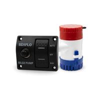 YWJLQH Panneau de Commande de Pompe de Cale à 3 Voies avec Arrêt Automatique et Commande Manuelle, Fusible Intégré, Pompe Submersible 12 V, Kit de Niveau D