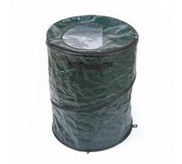 YWJLQH Poubelle Pliante Conteneur à Déchets Tissé Système Pliable Portable Sac de Rangement avec Couvercle pour Nettoyage Cour, Vert, Vert, 48X61cm 110 litres 29 Gallons