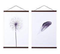 Ywlake B3 Cadre Photo Magnétique 40 cm, Cadre Poster Porte Affiches 40x60 40x50 Aimanté en Bois Naturel pour Affiche Cadre Magnetique Cadre Affiche Cadre Suspendu (40cm, Noyer, 2 Paquets)