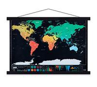 Ywlake Cadre magnétique en bois Naturel pour poster - 140 cm, noir