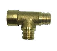 YWMJZEU Adaptateur Fileté en Laiton Connecteur Raccord Tube Trois Voies Structure Plein Débit Installation Simple Convenable pour Alimentation Eau Int, A