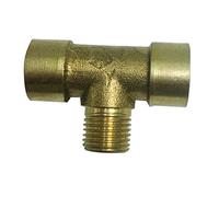 YWMJZEU Adaptateur Fileté en Laiton Connecteur Raccord Tube Trois Voies Structure Plein Débit Installation Simple Convenable pour Alimentation Eau Int, B