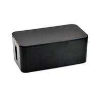 YWMJZEU Boîte Rangement Câbles avec Couvercle Rectangulaire Boîte Gestion s Câbles Fiable Dissimulateur Multiprise pour Maison, Noir, Très Grande