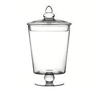 YWMJZEU Bonbonnière avec Couvercle Transparent Récipient En Verre avec Couvercle sur Pied Bonbonnière pour Mariage, Grande