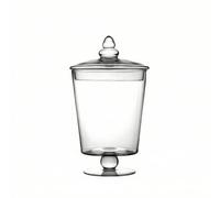 YWMJZEU Bonbonnière avec Couvercle Transparent Récipient En Verre avec Couvercle sur Pied Bonbonnière pour Mariage, Petite