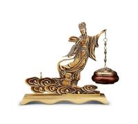 YWMJZEU Brûleur D'encens Suspendu Métallique Brûle-Parfum avec Figurine Chang'e Sculptural Décoration pour Bureau