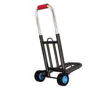 YWMJZEU Chariot à Bagages Chariot de Transport Diable Pliant Chariot Utilitaire Cadre en Métal Résistant et Pliage Compact Convient de Voiture Placard sous Le, 25MM, Roue Caoutchouc Deluxe