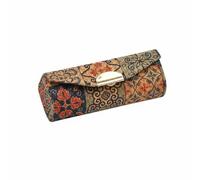 YWMJZEU Cosmetic Organizer Boîte à Maquillage Organiseur Compact Étui à Rouge à Lèvres Coffret à Bijoux Liège et Cuir Synthétique Design Rétro Rangement, Tapis Floral Rétro 3