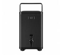 YWMJZEU Distributeur Boissons avec Robinet et Thermomètre Double Paroi Seau Isotherme avec Thermomètre Gran Capacité pour Cafétéria, Noir, 12L