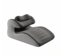 YWMJZEU Dossier Anti Reflux Coussin Oreiller Wedge Support Lombaire Coussin Inclinable Mousse à Mémoire pour Maintien Stable Couché et Semi- Housse Douce, Bleu-Gris Chiné
