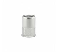 YWMJZEU Écrou Rivet Fileté Inox Écrou Insert Fixation Filetage en Acier Inoxydable 304 pour Longue Durée Tête Plate Offrant Finition Soignée Installation Dans, M12, Ss304 Moletage S-count