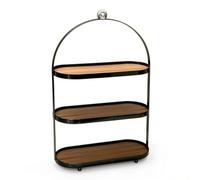 YWMJZEU Étagère Bureau Compact Organisateur Surface Stable Meuble pour Coiffeuse, Nouveau Style Chinois, Élégant, Support De Rangement À Trois Niveaux