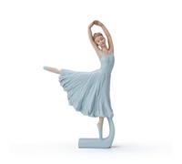 YWMJZEU Figurine Danseuse en Tutu Élégant Statuette Danseuse en Tutu Sculpté Figurine pour Danseurs, Coiffeuse, Bleu Clair, Fille De Ballet, Jambe Levée