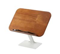 YWMJZEU Lutrin Lecture avec Pinces à Pages Inclinable Porte-Livre avec Pinces à Pages Ergonomique Porte-Livre Réglable pour Lecteurs, Support Simple En Bois De Chêne Réglable