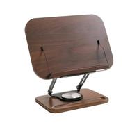 YWMJZEU Lutrin Lecture En Bois Stable Porte-Livre Pliable Support pour Étudiants, Professionnels, Maison, Petite Taille Noyer