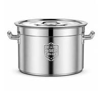 YWMJZEU Marmite avec Couvercle Inox Marmite En Acier Inoxydable Professionnel Faitout avec Couvercle En Métal pour Professionnels, Traiteurs, Restauration, 50 29