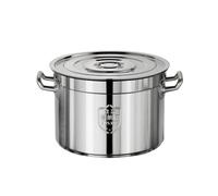 YWMJZEU Marmite avec Couvercle Inox Marmite En Acier Inoxydable Professionnel Faitout avec Couvercle En Métal pour Professionnels, Traiteurs, Restauration, 35 22