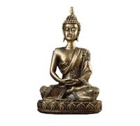 YWMJZEU Mini Statue Bouddha Figurine Sculpture Décor Objet Résine Raffinée aux Détails en Relief sur la et Le Piédestal Touche de Sérénité Adaptée au Salon Bureau Méditation, 134-Coppe