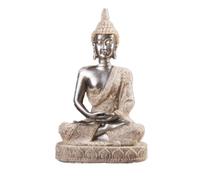 YWMJZEU Mini Statue Bouddha Figurine Sculpture Décor Objet Résine Raffinée aux Détails en Relief sur la et Le Piédestal Touche de Sérénité Adaptée au Salon Bureau Méditation, 134-Bk