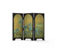 YWMJZEU Paravent Miniature Asiatique Écran Décoratif Miniature Traditionnel Décoration pour Chambre, 13 29cm, Paravent B - Mille Li De Rivières Et Montagnes