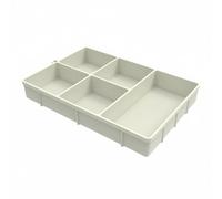 YWMJZEU Plateau de Rangement en Silicone Multi-Usage Plateau à Snacks en Silicone Passe Au Lave-Vaisselle Récipient Alimentaire pour Cuisine, Salon, Coiffeuse, Blanc Cassé
