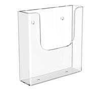 YWMJZEU Porte-brochures Porte-documents Organisateur Mural Support pour Menus avec Design Transparent Moderne Adapté pour Les Restaurants et Salles D'Attente , A4