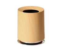 YWMJZEU Poubelle Cylindrique Aspect Bois Poubelle sans Couvercle Compacte Corbeille à Papier pour Bureau, Chambre, Salon, color to 1, 12L