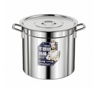 YWMJZEU Seau à Soupe En Acier Inoxydable Professionnel Marmite En Inox avec Couvercle Épaisse Marmite avec Couvercle pour Cuisine Professionnelle, 40 Cm X 40 Cm
