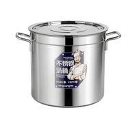 YWMJZEU Seau à Soupe En Acier Inoxydable Professionnel Marmite En Inox avec Couvercle Épaisse Marmite avec Couvercle pour Cuisine Professionnelle, 35 Cm X 35 Cm