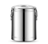 YWMJZEU Seau Isotherme avec Couvercle Double Paroi Seau Thermique Acier Inoxydable Récipient Isotherme pour Cantines, 60L, Sans Robinet