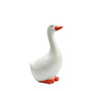 YWMJZEU Statuette d'oie en Céramique Brillant Figurine d'oie Mignonne Oiseau Miniature pour Bureau