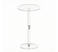 YWMJZEU Table D'appoint en Acrylique Polyvalente Bout Canapé Facile à Nettoyer Meuble pour Studio, Moyenne 30x30x54cm
