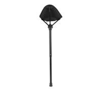YWMJZEU Tabouret Télescopique Multifonction Siège D'appoint avec Pied Télescopique Amélioré Tabouret Pliant pour Déplacement, Pêche, Noir
