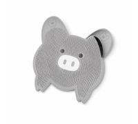 YWMJZEU Tapis Lave-Pieds Confortable Tapis Bain avec Picots Ergonomique, Gris