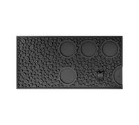 YWMJZEU Tapis Tassage Café Antidérapant Tapis Tassage avec Encoches Épais Accessoire pour Comptoir, Noir Étoilé