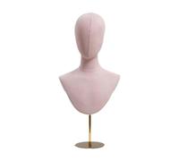 YWMJZEU Tête de Mannequin, Présentoir Moderne pour Perruques, Colliers, Casques Audio et Accessoires de Tête, Rose