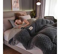 YWQJL Couverture Hiver Chaude Laine Edredon 220x240 Couette Chaude 1/2 Personnes Couverture Lestée Adulte Couette Polaire Hiver Couettes pour Lit sans Housse(#6,200x230cm/3kg)