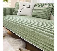 YWQJL Housse de canapé en Velours 1 2 3 4 Places,Housse de canapé Douce en Forme de L,jeté de canapé antidérapant Housse de canapé d'angle,protège-canapé pour Chiens,I-70x150cm