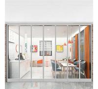 YWQJL Rideaux De Porte Interieur Isolant Rideau À Lanière PVC Transparent Rideaux À Lamelles Verticales Plastique Imperméable Rideau Exterieur Porte Anti Insecte(0.2cm,H220cmxW30cm)