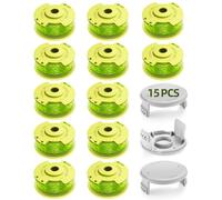 YWTESCH 11 Paquet Modèle Actualisé Bobine Fil Coupe Bordure Convient pour Ryobi One +18v,24v,40v Coupe Bordures,Ø2.0mm et 3.4m Longueur AC14RL3A Remplacements Coupe Bordure(9 Bobine,2 Couvercle)