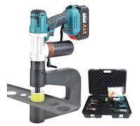 YXYLJOZ Perforatrice hydraulique pour métaux, perforatrice électrique avec 6 Matrices (16-32 mm), Perforation Rapide en 3 à 5 Secondes, positionnement précis pour Acier, Fer et Aluminium