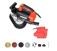 YXYLJOZ Ponceuse à béton électrique rotative 2450 W avec variateur de Vitesse à 6 Positions, Ponceuse diamantée, Port d;Aspiration et Capot Anti-poussière Amovible pour marbre. (Grinder+Vacuum)
