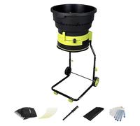 YXZYFPP Broyeur de Branches électrique avec Roues et Sac de Rangement, 2500 W, broyeur de Feuilles et de déchets Verts, taux de broyage élevé de 17:1 pour Le Bois et Les débris (Size_Name 30M)