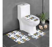 YYHHAOFA Lot de 3 tapis de bain absorbants ultra doux et absorbants avec motifs d'éléphants colorés, 61 x 40,6 cm, pour un confort de maison semblable au spa