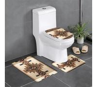YYHHAOFA Lot de 3 tapis de bain ultra doux et absorbants avec motifs de peinture amérindienne, pour un confort de maison comme au spa, 61 x 40,6 cm