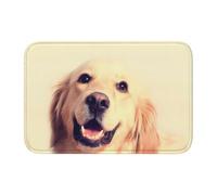 YYHHAOFA Lovely Golden Dog Prints Tapis de salle de bain bien conçu résistant à la décoloration et facile à nettoyer 101,6 x 152,4 cm