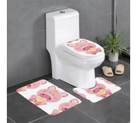 YYHHAOFA Lovely Pig Prints Lot de 3 tapis de bain ultra doux et absorbants pour un confort semblable au spa 61 x 40,6 cm
