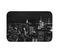 YYHHAOFA Tapis de salle de bain avec ourlet imprimé ciel nocturne de New York 101,6 x 152,4 cm - Tapis de salle de bain bien conçu, résistant à la décoloration et facile à nettoyer